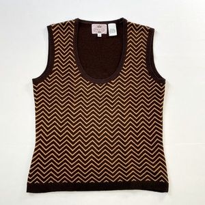 Tocca Silk/Cashmere Sleeveless Sweater, Size L